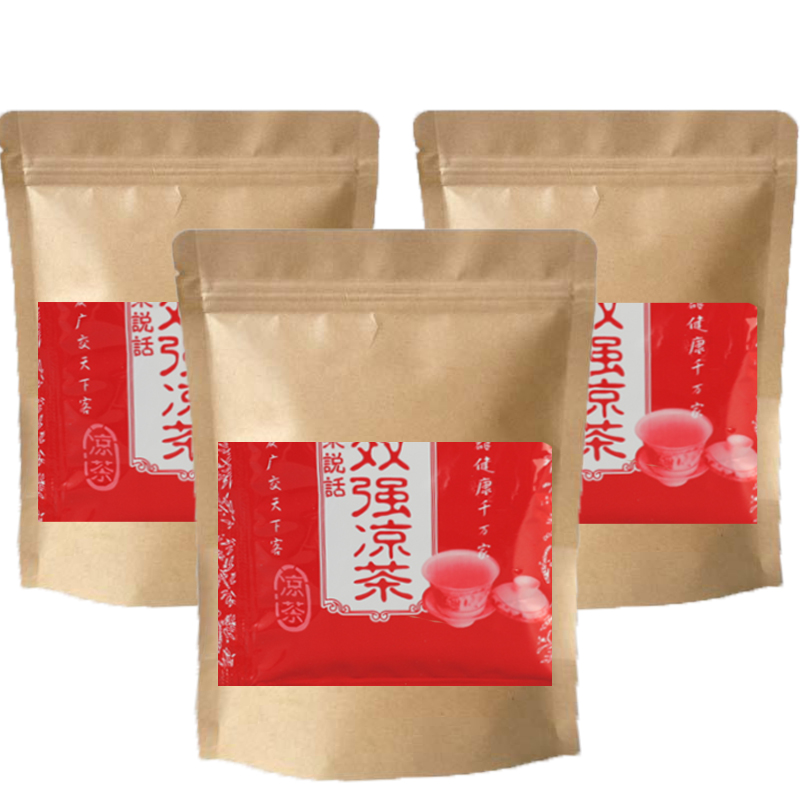 广西强凉茶特效强瑶山凉茶包装平南特产自封袋包装现货绿色53包装