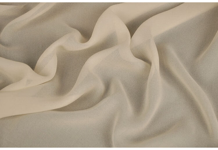 旗袍乔其纱面料11姆米乔其纱布料色丝绸透明网纱布连衣裙服装布料宝