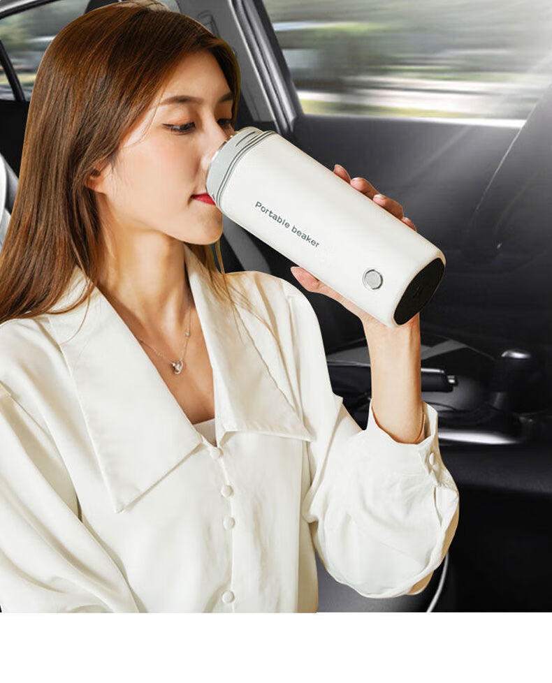 生态同款便携式车载烧水杯电热水壶12v24v小车大货车保温加热开水神器