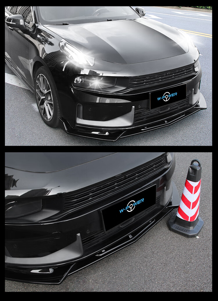 适用于领克03改装包围套件18-22年03 前铲前唇三段式运动前保险杠大小