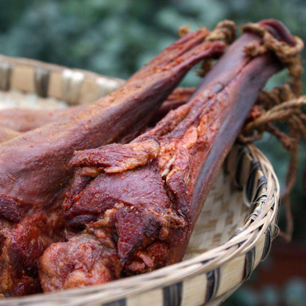重庆特色腊味腊舌头烟熏腊猪舌头500g四川腊肉土猪腊猪舌猪口条