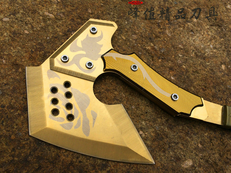 穿越火线cf玫瑰手斧斧头真斧子野营斧工兵斧斧户外斧柒悦栖 二代无