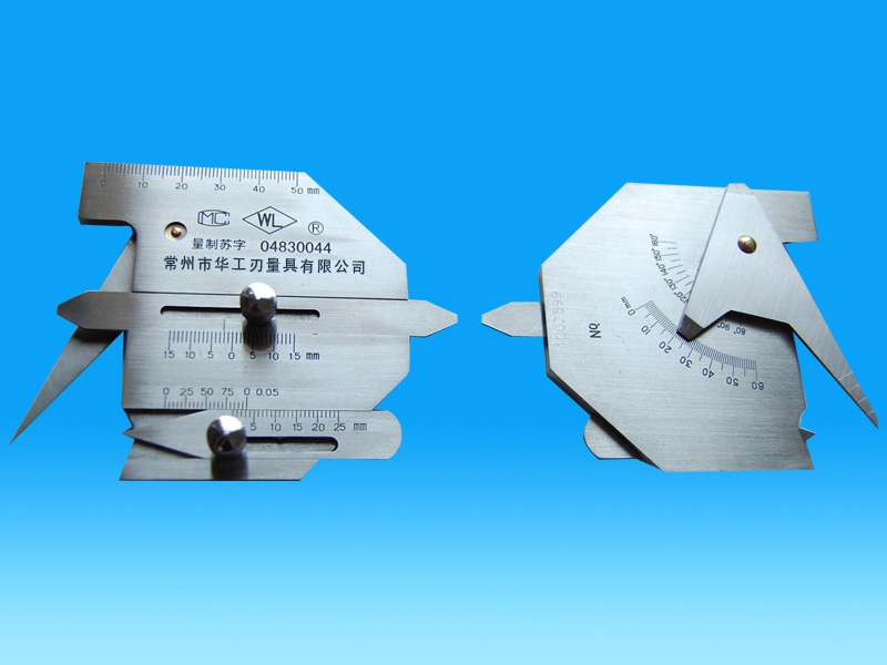 华工焊接焊缝检验尺hjc30404560焊接测量尺坡口角度咬边深度尺kh45b