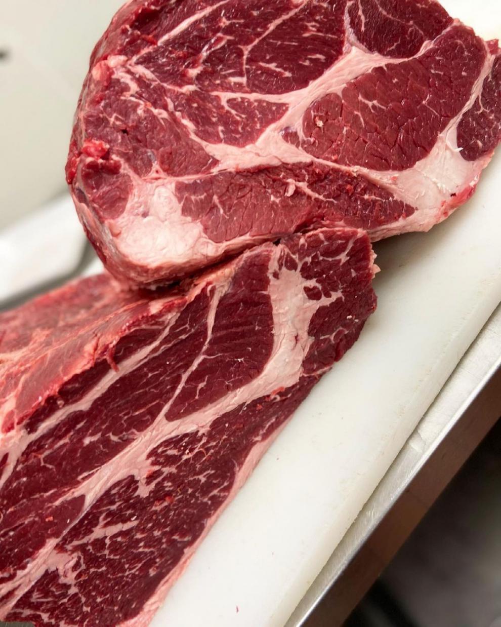 秒发4斤m3澳洲安格斯上脑牛排谷饲300天健身口粮清真原切厚切 2000g 