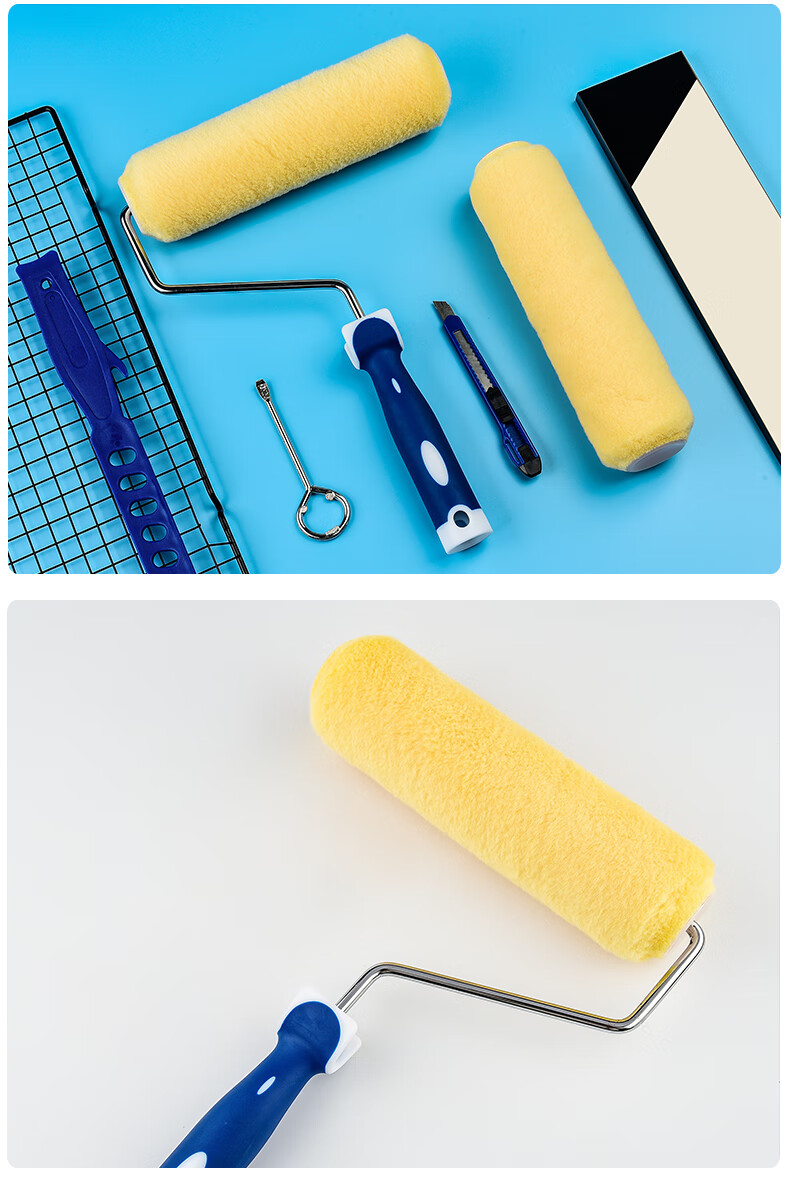 油漆滚筒刷乳胶漆滚子刷墙工具9寸油漆涂料滚刷滚芯辊筒刷