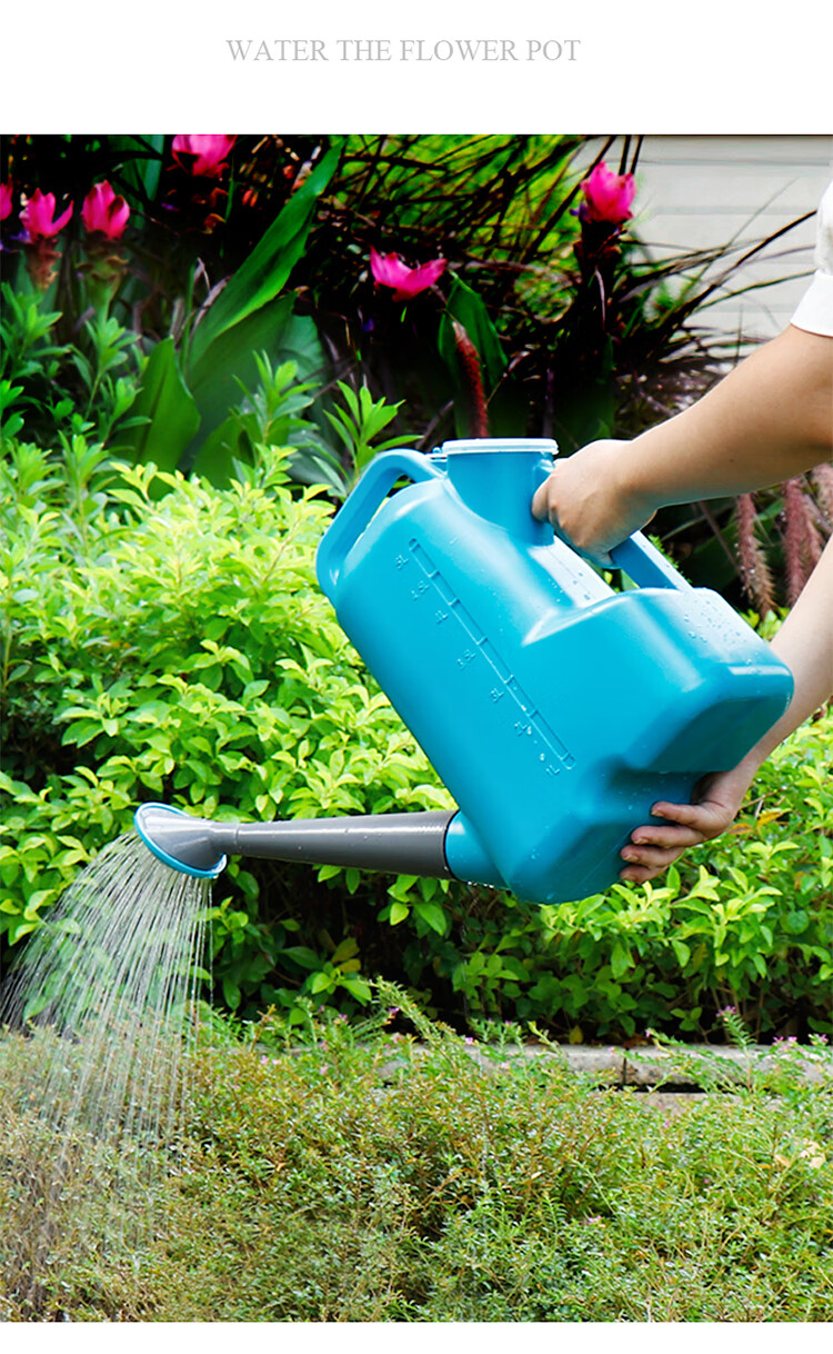 家用洒水壶大容量浇花喷壶塑料浇水壶长嘴花洒壶园艺浇菜淋花神器