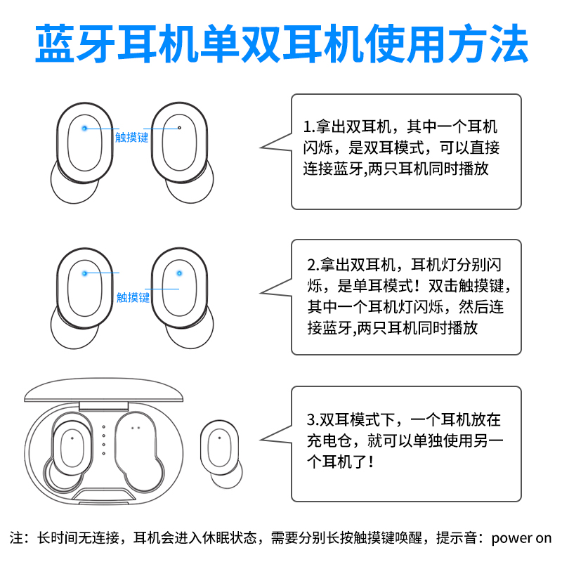 索爱soaiysr9真无线蓝牙耳机降噪双耳入耳式运动跑步迷你游戏适用于