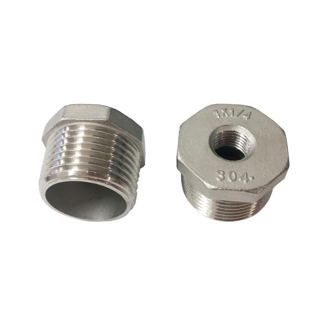 304不锈钢补芯变径接头外大内小内外丝变径直接家用6分变4分配件 dn20