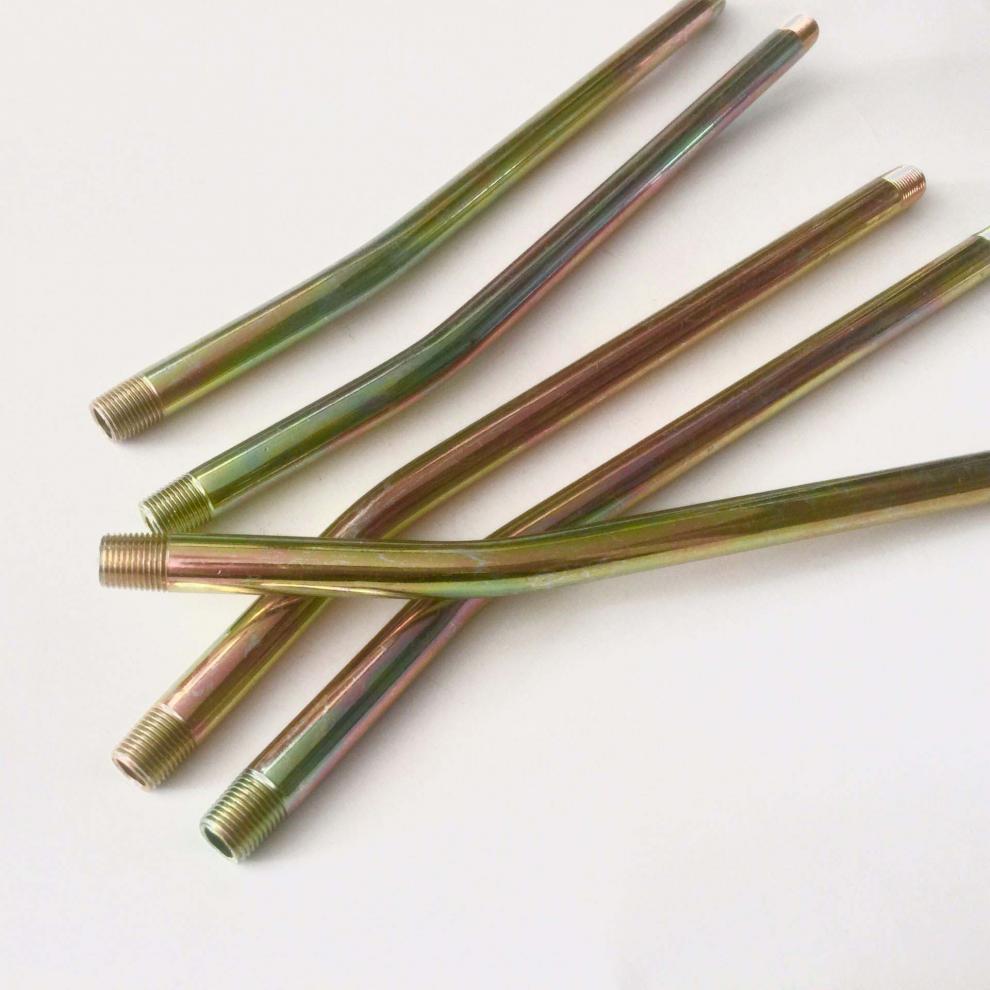 黄油枪硬管/黄油枪铁管/镀锌黄油管子/黄油枪输油管连接管硬杆 镀彩15