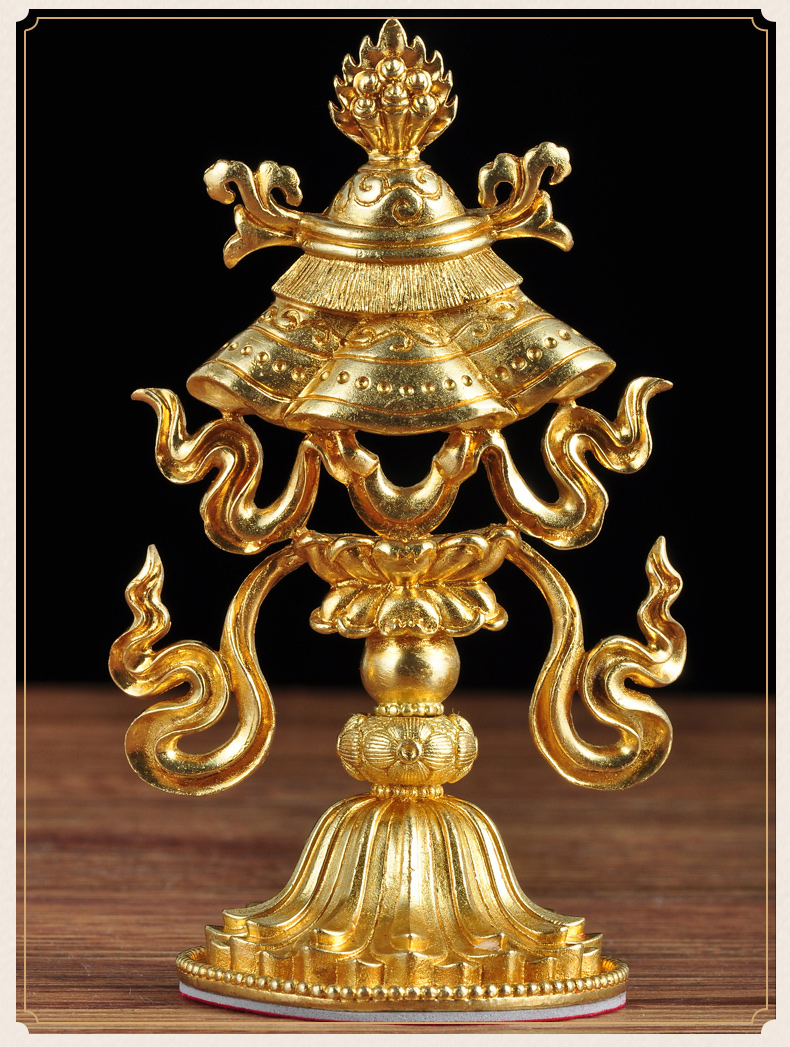 全铜八吉祥一套摆件藏传佛教密宗法器寺庙佛堂佛前供奉佛具用品11cm八