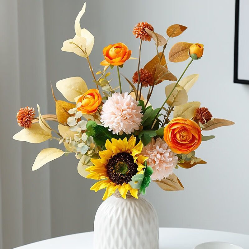 ins风仿真花假花摆设客厅餐桌摆花家居插花套装轻奢花艺摆件 春暖花开