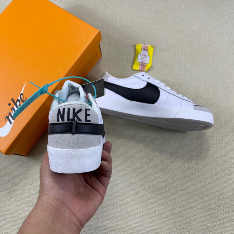 hkdq莆田纯原aj sb开拓者板鞋黄棕绿大勾男女鞋blazer low低帮纯原