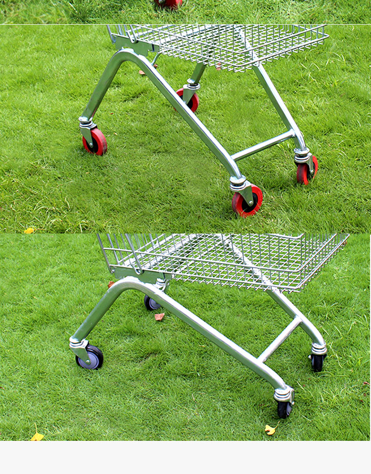 超市购物车轮子配件商场车手推车电梯轮购物篮筐小万向轮脚轮 5寸两片