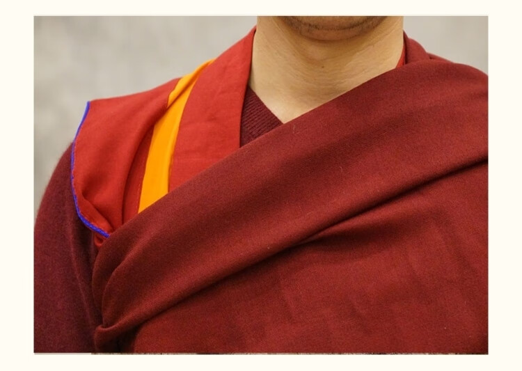 喇嘛僧服四件套西藏僧人服装藏传佛教上师和尚披单披肩藏式居士服 红