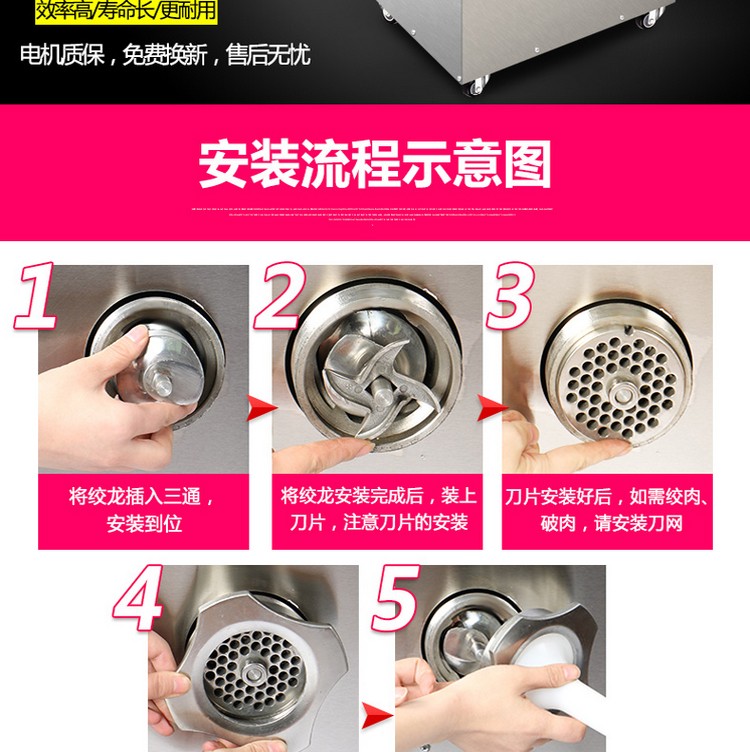 【优选】绞肉机商用大型绞切肉机两用机酒店用大功率饭店学校食堂多