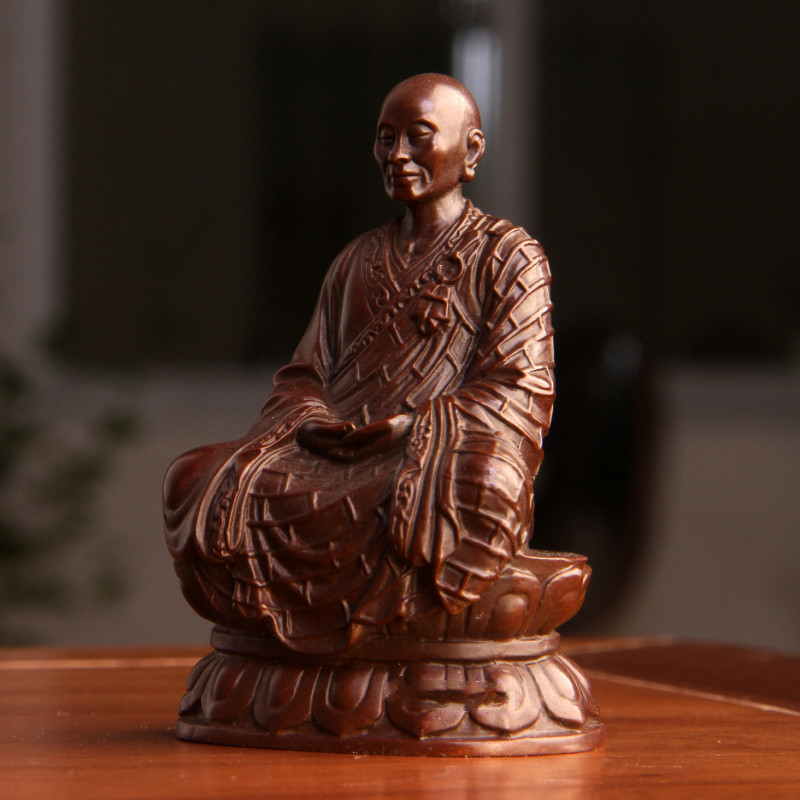 六祖慧能像觉藏 纯铜六祖佛像摆件 六祖慧能大师如来佛居家供奉随身
