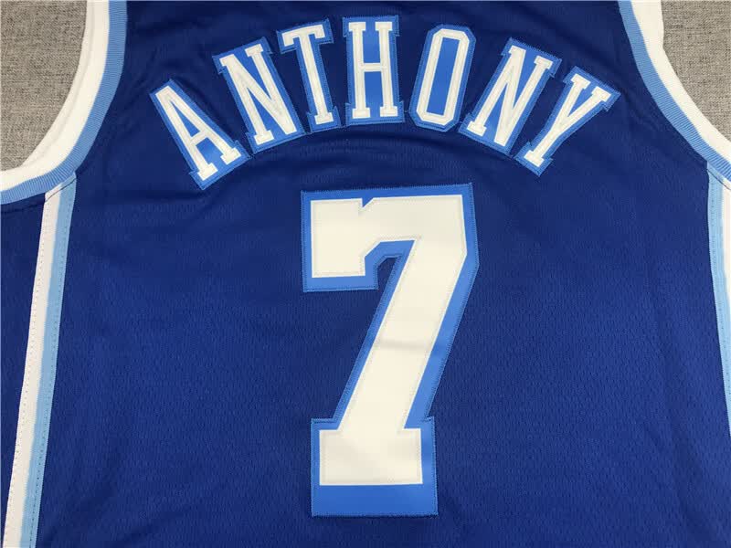 滕讯体育nba专营 掘金队15号安东尼球衣 湖人7号甜瓜刺绣篮球服网眼