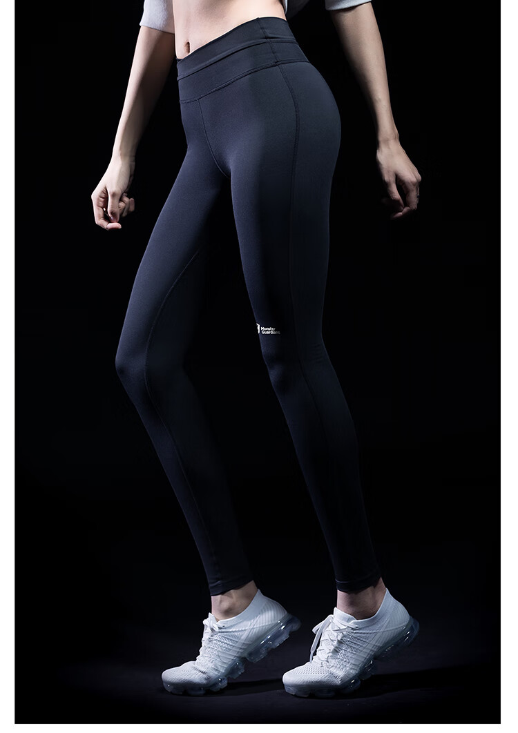msgd运动紧身裤女子高腰显瘦跑步瑜伽训练健身裤修身提臀休闲健美裤