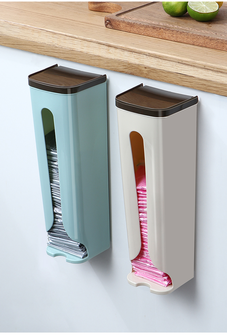 垃圾袋收纳神器放塑料袋收纳盒壁挂厨房装袋子收集器抽取式整理盒wj