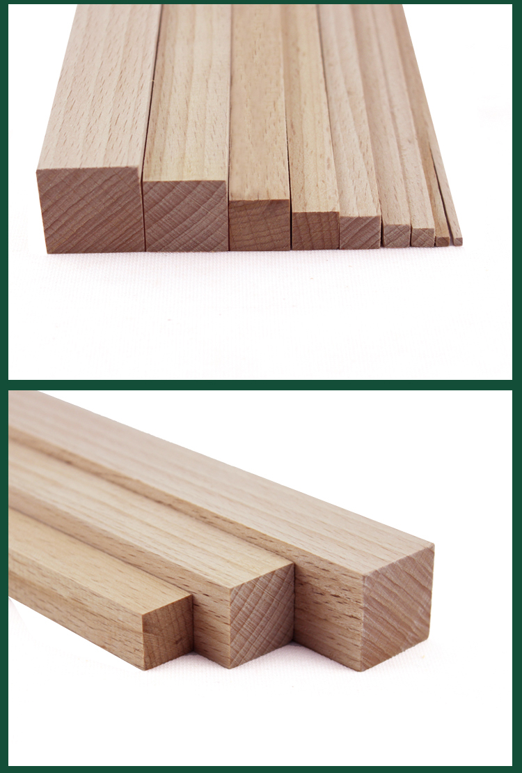 榉木条方条手工实木扁木条细长条木棍装饰边框原木薄木方条子 定制