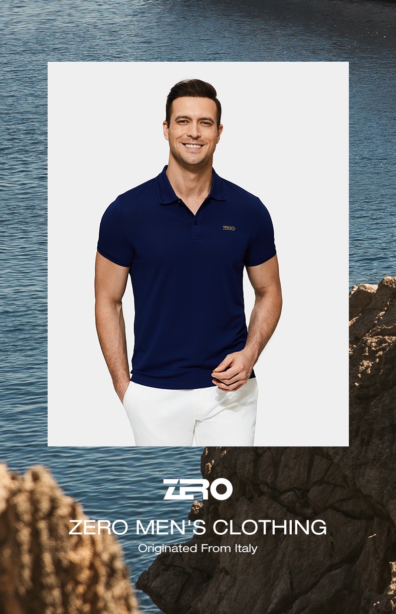 官方发售zero零度男装2022夏季新品时尚男士上衣polo短袖商务休闲恤衫