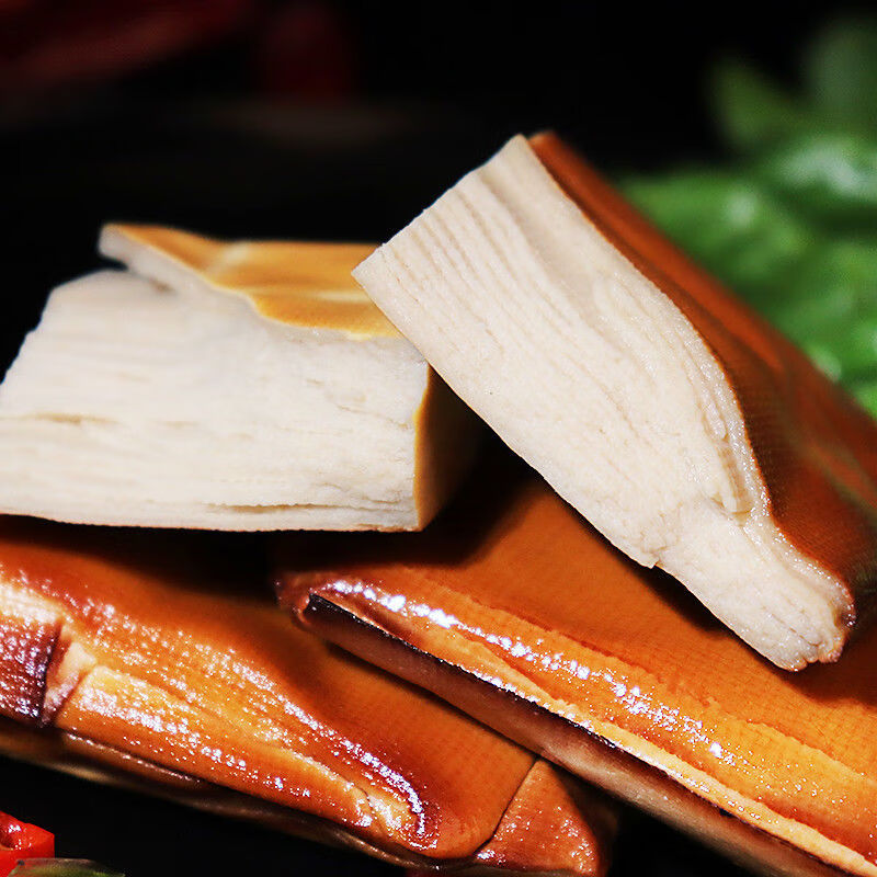 东北特产五香干豆腐卷豆干熏干豆腐卷素食豆制品素鸡卷千张 200g*3袋