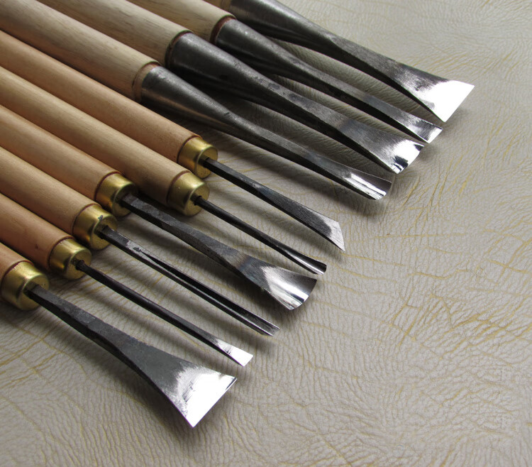 纯手工制作,就10把雕刻刀