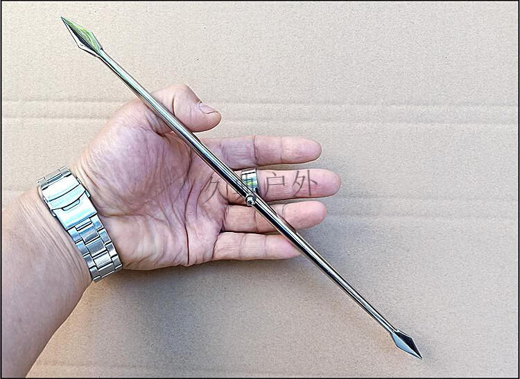 表演峨嵋分水指环峨眉刺武术短峨嵋刺未开刃迪登都32厘米铜指环刺一支