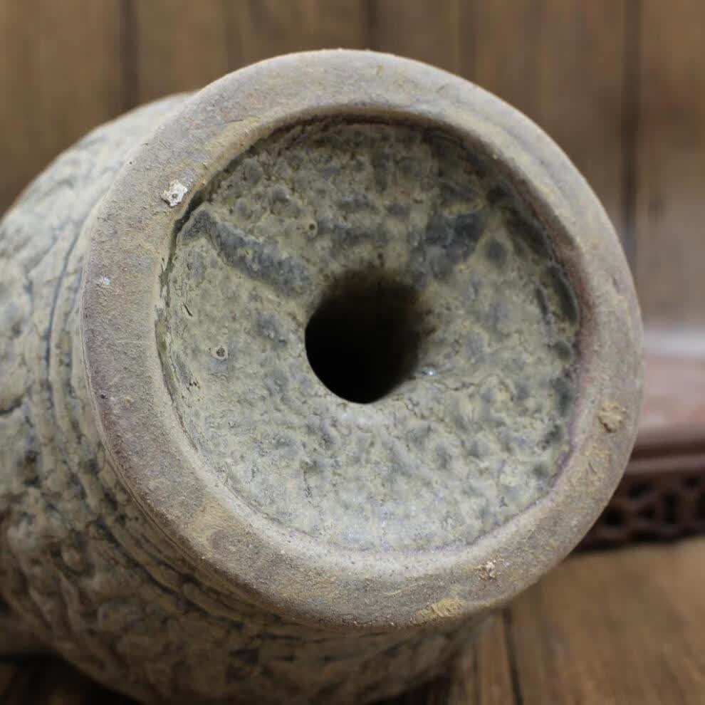倒流壶宋越窑青瓷瓷器龙抬头刻花倒流壶 古董老货 出土古玩收藏仿古