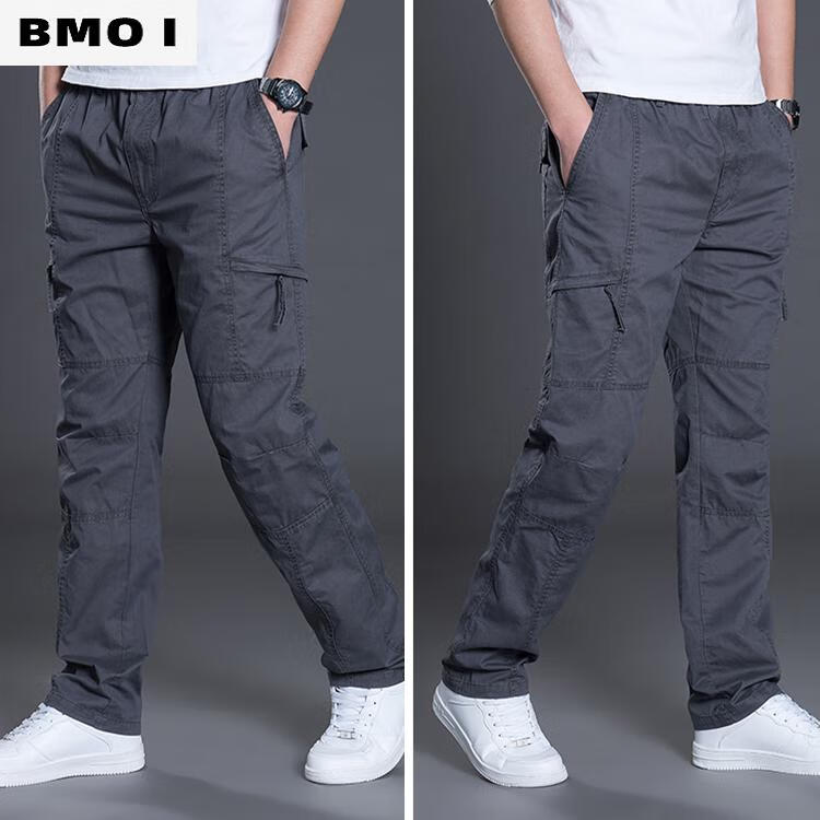 高端品牌夏天fashion休闲裤夏季薄款青年直筒运动长裤户外休闲裤男