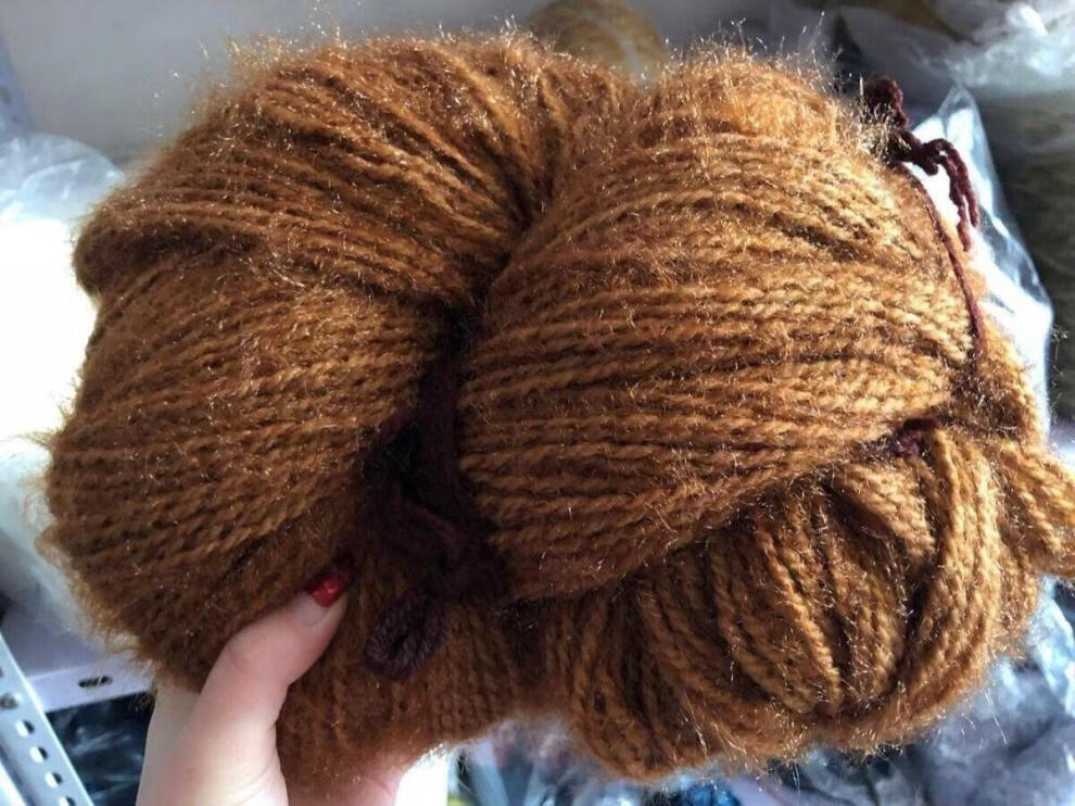 蚩云 松鼠绒毛线松鼠绒毛线亮丝线织围巾帽子外套中粗松鼠纱毛线团 06