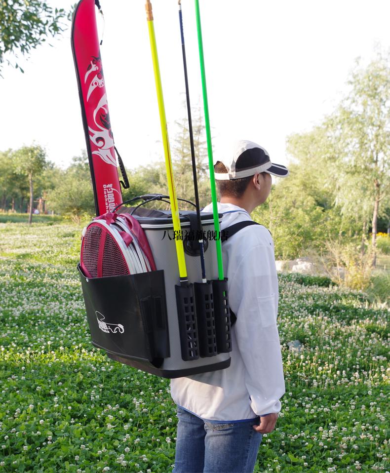 钓鱼拉杆箱硬盖钓多功能加厚钓鱼桶鱼护桶拉杆箱大容量渔具包装鱼桶