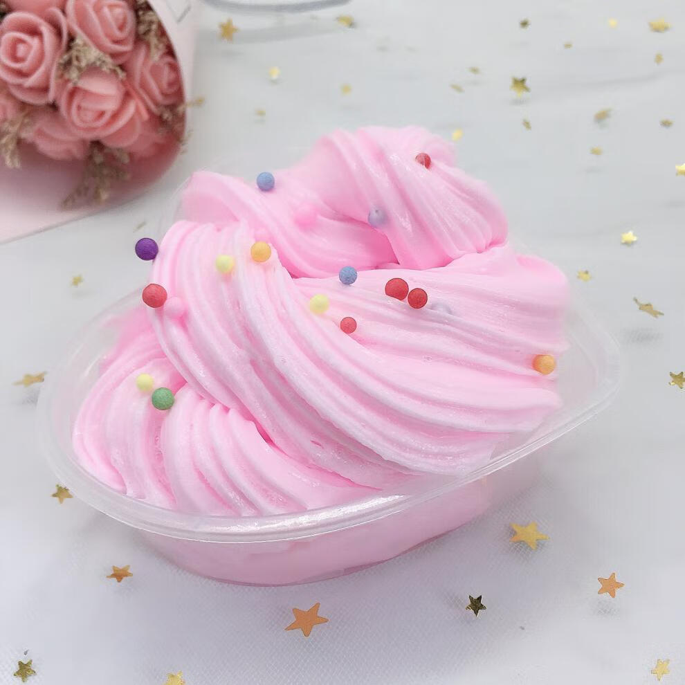 起泡胶超大盒便宜棉花泥工厂家起泡胶纯色解压泥越玩越大水晶泥减解压