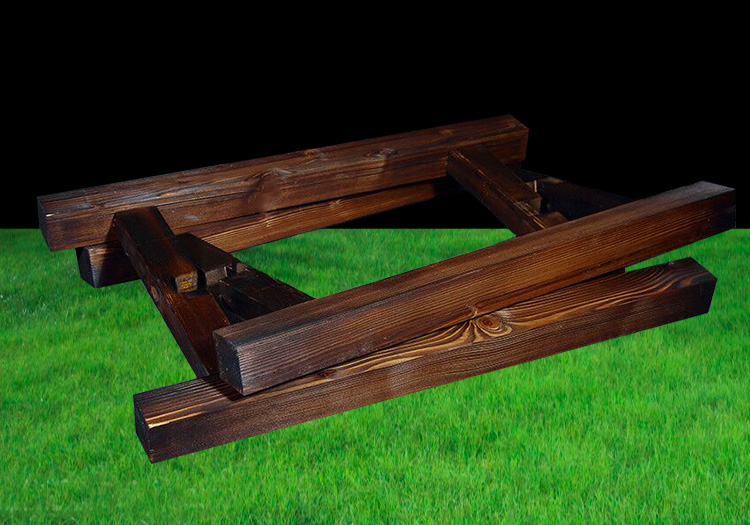 陶瓷水缸木架实木架子水缸木架酒坛油缸饮水缸鱼缸花盆架子拖盘三脚架