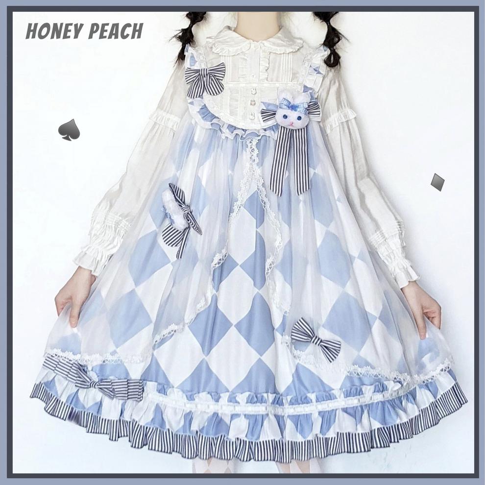 洛丽塔裙子全套日常夏季 兔子爱丽丝jsk原创lolita裙洛丽塔洋装甜系