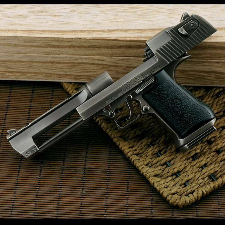 05金属仿真合金枪模可抛壳可拆卸儿童玩具枪不可发射 枪色 合金箱 10