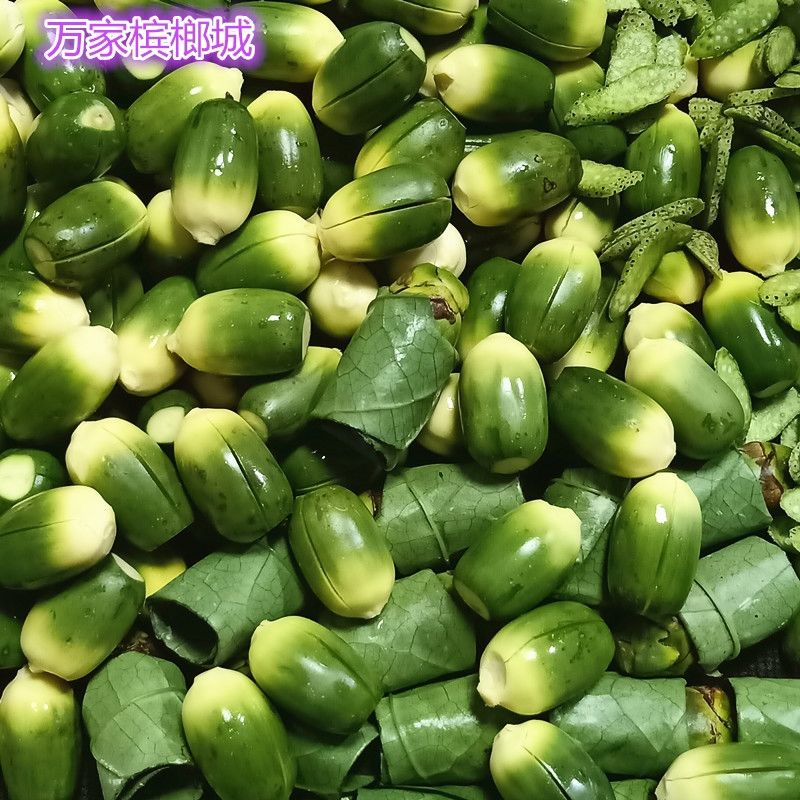 新鲜槟榔青仔6盒包叶3包双子星试吃装现做现发货的大颗青仔3包