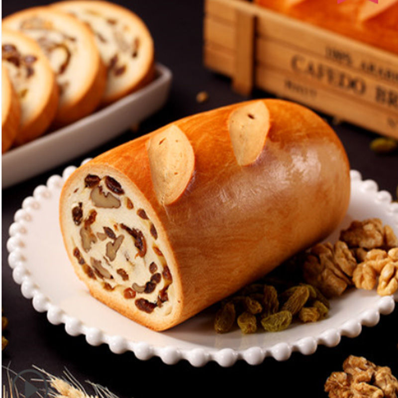 新疆麦尔斯全麦果仁大列巴面包切糕里面有葡萄干核桃仁一个750克2根