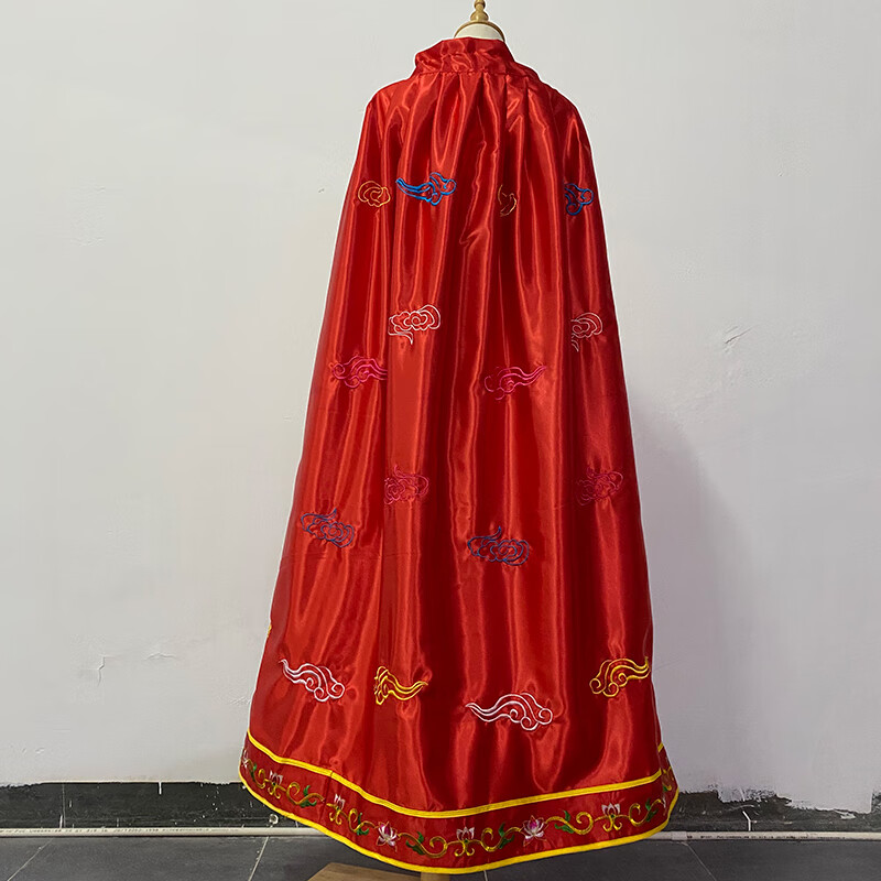 5米寺院还许愿佛像佛衣披风祥云袍佛袍神像2神明观音斗篷衣 黑色 1.