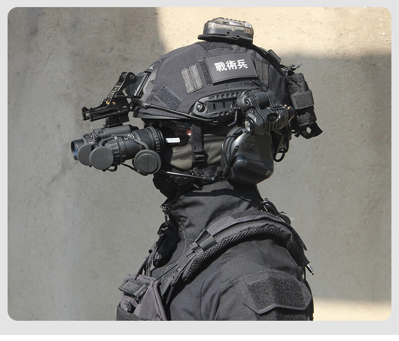 战术头盔战术兵fast玻璃钢头盔防暴特种训练战术头盔夜视仪护目镜套装
