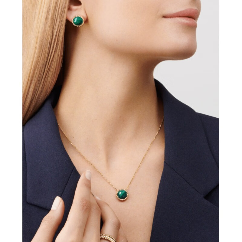 vca项链 梵克雅宝绿松石项链 女 红玉髓/孔雀石/项链 18k金 宝石项链