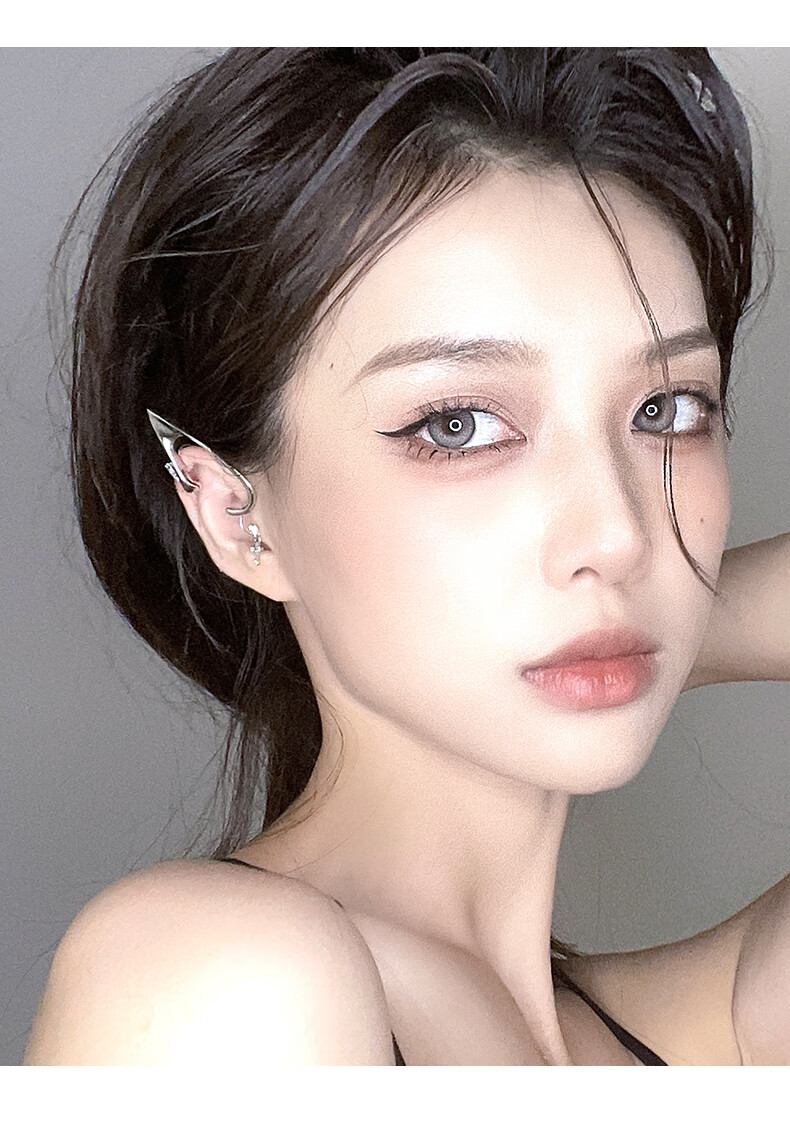 骊象尖耳朵精灵耳饰无耳洞耳夹女感小众2022年新款精灵耳神器小精灵耳