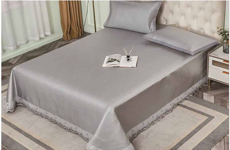 丝丝美凉席 丝丝美冰丝凉席可水洗夏季透气凉爽折叠冰晶席子家用床单