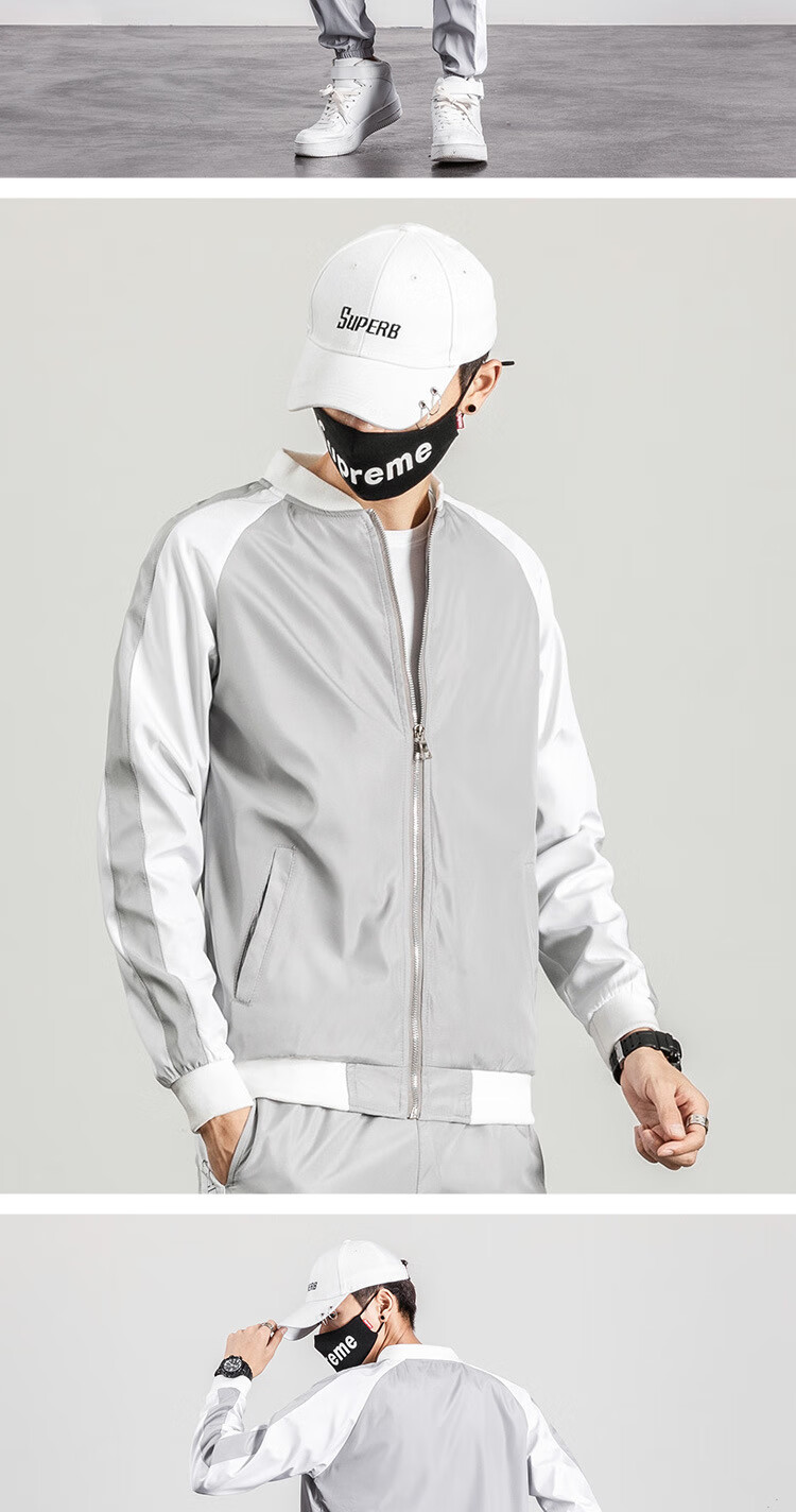 运动套装男秋冬季搭配帅气休闲工装加绒加厚潮流韩版宽松卫衣秋装