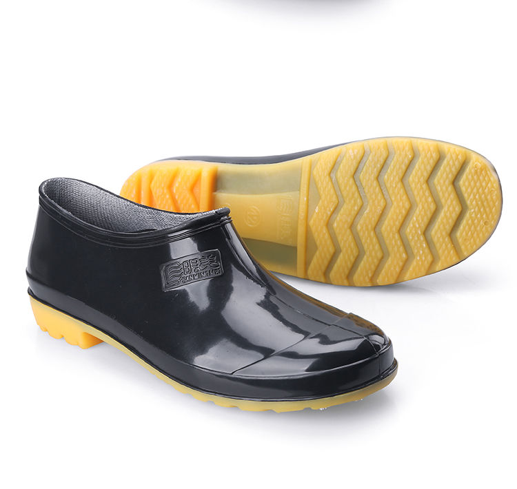 hwdcbyg三明美低帮雨鞋女男雨靴韩国时尚成人防滑厨房工作胶鞋套鞋