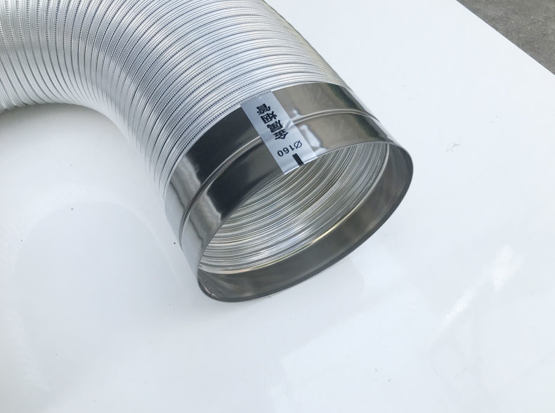 燃气热水器排烟管抽油烟机排气管加厚耐高温纯铝烟筒伸缩软管160 直径