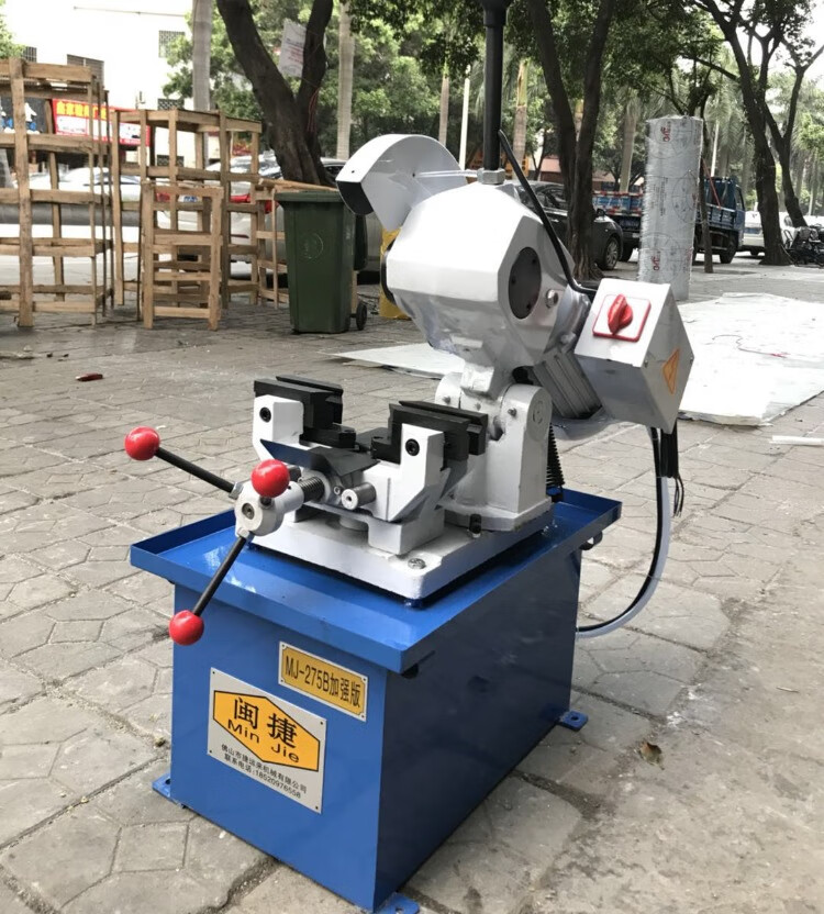 不锈钢管多功能45度切角机无毛刺切管机金属圆锯小型手动水切割机 300