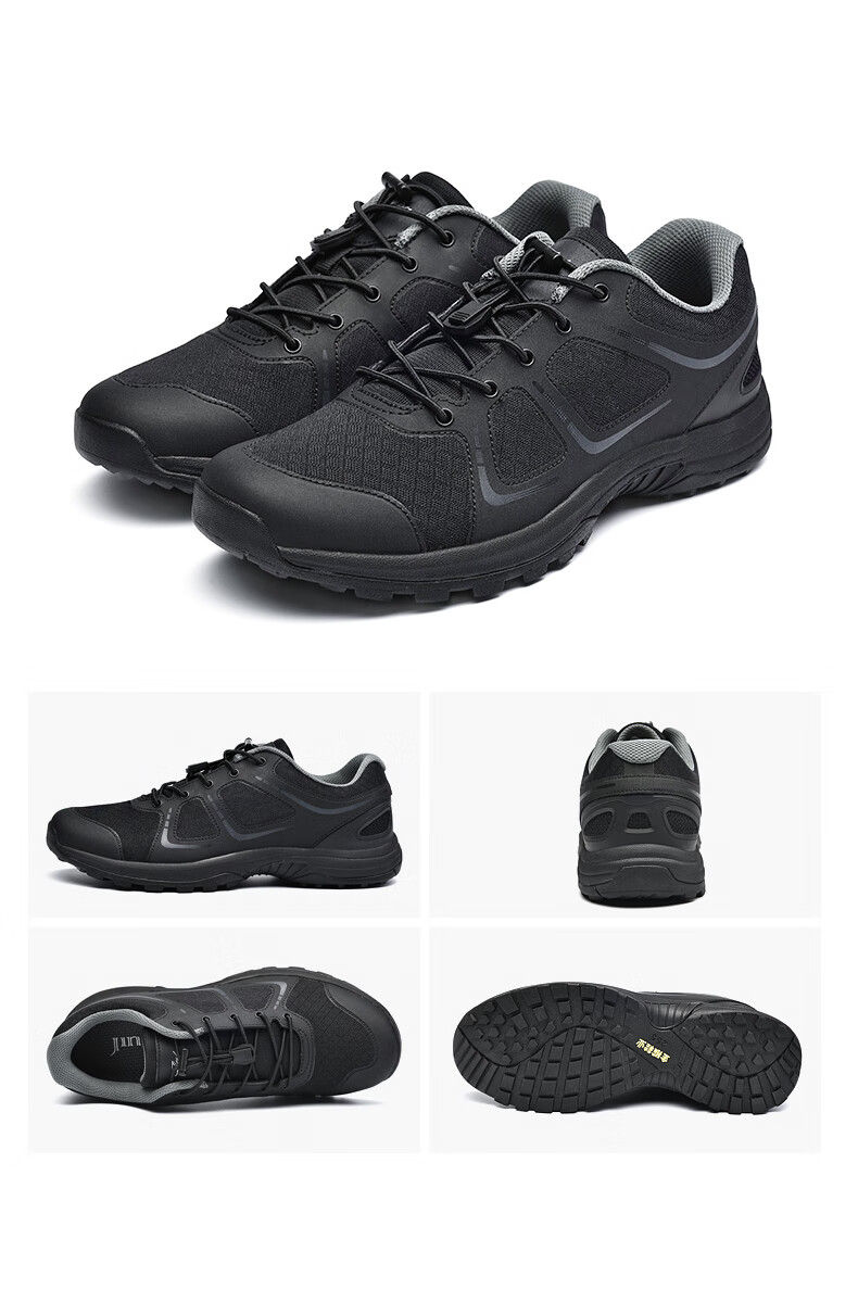 金猴训练鞋新式体能训练鞋黑色作训鞋胶鞋男夏季超轻跑步鞋解放鞋耐磨