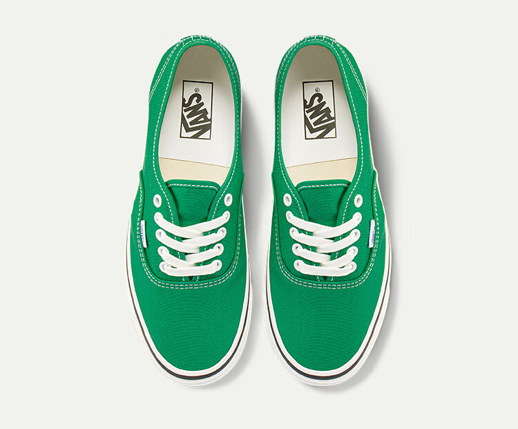 vans范斯官方 authentic 44 dx美式夏日牛油果绿帆布鞋休闲鞋 绿色