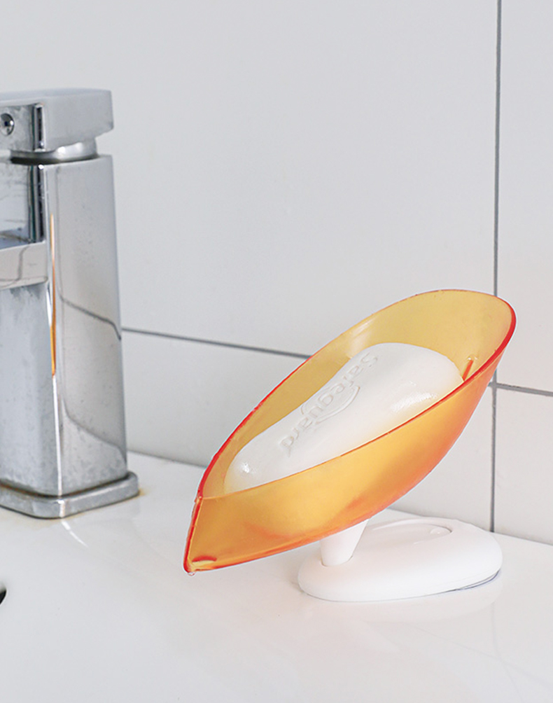 多功能沥水肥皂盒免打孔创意多功能卫生间洗手台粘贴香皂盒皇和11173